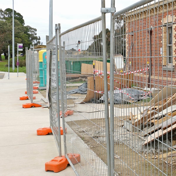 what's the procedure for arranging the removal of the temporary fence after my job or even is over
